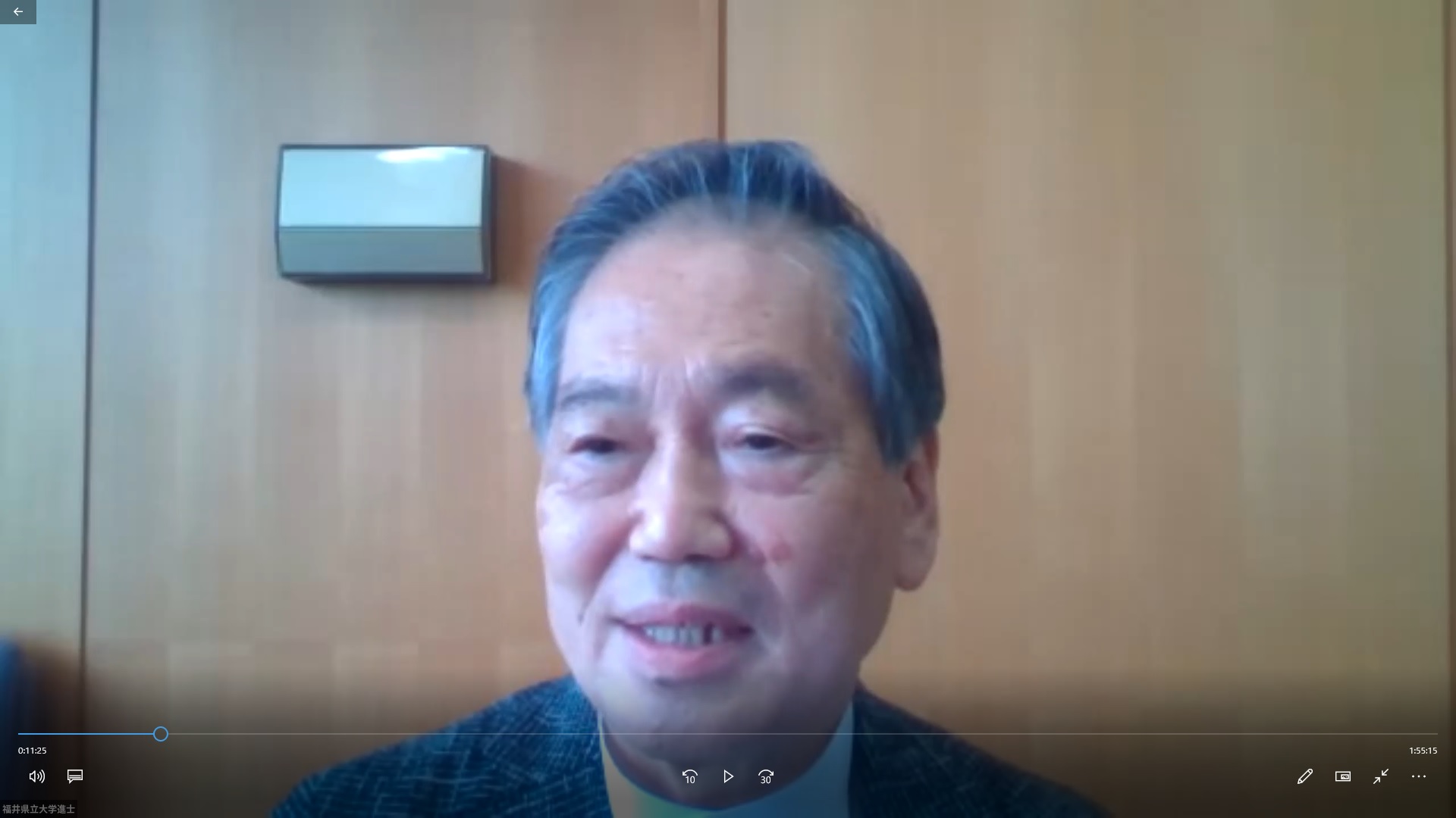見学会（進士学長の発表）